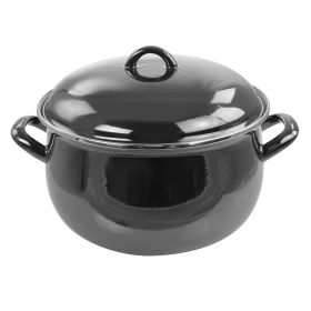 Gibson 6.5 Quart Steel Casserole with Lid