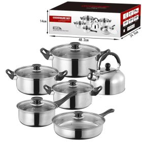 Stainless Steel Pot Set Pot Milk Pot Soup Pot Frying Pan With Kettle