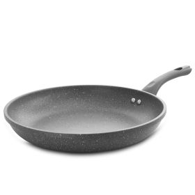 Oster Cuisine Echodale 12 Inch Aluminum Nonstick Frying Pan in Gray Speckle