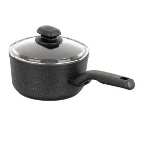 Korkmaz Ornella 2 Piece 2 Liter Quart Aluminum Nonstick Saucepan with Lid