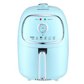 Brentwood AF-202BL 2 Quart Small Electric Air Fryer Blue with Timer and Temp Control