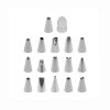 Multi-Shape Piping Tips with Coupler Set - Icing Nozzles Cake Decorating Tips - Baking Accessories