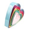 Set of 5 3D Heart Shape Biscuit Cutter Cookie Mold Cake Fondant Icing Pastry Cutter Stainless Steel DIY Kitchen Baking Gadget Tools