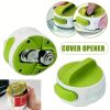 1 pc Compact Mini Can Opener - Easy to Use and Safe for Opening Beer and Jar Lids - Perfect Kitchen Gadget for On-the-Go Use