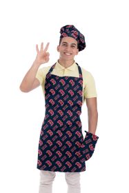 Red Sox OFFICIAL MLB 3-Piece Apron; Oven Mitt and Chef Hat Set