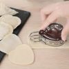 1pc, Heart Shaped Dumpling Maker Press, 304 Stainless Steel Dumpling Mold, Love Ravioli Maker Press, Easy-Tool For Dumpling Wrapper, Dough Stamp Cutte