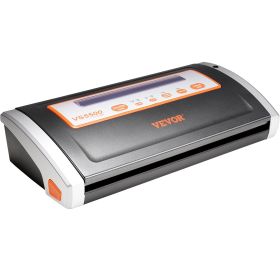 VEVOR Vacuum Sealer Machine, 80Kpa 130W Powerful, Multifunctional for Dry and Moist Food Storage, Automatic and Manual Air Sealing System with Built-i