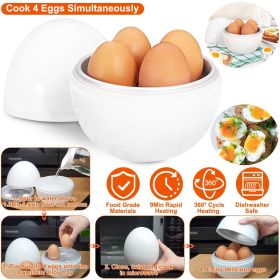 Microwave Egg Boiler Soft Medium Hard Egg Steamer Ball Shape Cooker
