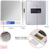 Digital Electronic Kitchen Food Diet Postal Scale Weight Balance 5KG 1g 11lb Kitchen Scales Stainless Steel Weighing For Food Diet Postal Balance Meas