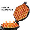 VEVOR Commercial Bubble Waffle Maker; 1400W Egg Bubble Puff Iron w/ 180¬∞ Rotatable 2 Pans & Wooden Handles