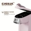 CHULUX Upgrade Single Serve Coffee Maker for K CUP, Pink Mini Single Cup Coffee Brewer, 3 in 1 Coffee Machine for K Cups Pod Capsule Ground Coffee Tea