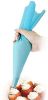 Set of 4 Sizes Pastry Bag Set Silicone Blue Color Reusable Icing Piping Bag Baking Tool Cookie Cake Decorating Bag