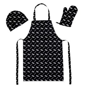 White Sox OFFICIAL MLB 3-Piece Apron; Oven Mitt and Chef Hat Set