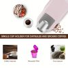 CHULUX Upgrade Single Serve Coffee Maker for K CUP, Pink Mini Single Cup Coffee Brewer, 3 in 1 Coffee Machine for K Cups Pod Capsule Ground Coffee Tea