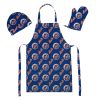 Mets  OFFICIAL MLB 3-Piece Apron; Oven Mitt and Chef Hat Set