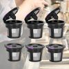 6 Packs Reusable K Cups For Keurig; Reusable K CUP Coffee Filter Refillable Single K CUP For Keurig 2.0 1.0 BPA 20.8in/1.5in 0.18lb