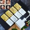 4 Stamps Moon Cake Mold Bean Paste Cake Mold Plastic DIY Baking Mold Plum Blossoms Orchid Bamboo Chrysanthemum 45g