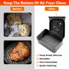 3Pcs Reusable Foldbale Air Fryer Silicone Pot 464¬∞F Heat Resistant Round Replacement of Parchment Liners 3 Food Grade Baking Basket Pans for 4+Quart