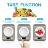 Digital Electronic Kitchen Food Diet Postal Scale Weight Balance 5KG 1g 11lb Kitchen Scales Stainless Steel Weighing For Food Diet Postal Balance Meas