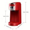 CHULUX Single Serve Coffee Maker Red KCUP Pod Coffee Brewer, Upgrade Single Cup Coffee Machine Fast Brewing, All in One Coffee Maker for K CUP Ground