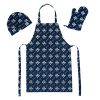 Yankees OFFICIAL MLB 3-Piece Apron; Oven Mitt and Chef Hat Set