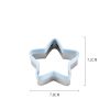 Stainless Steel 4 pcs Cookie Cutter Set Holiday Cookies Cutters for Making Christmas Tree Star Flower Butterfly Shaped Fondant Biscuit Chocolate Cutte