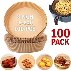 100pcs Air Fryer Liners Disposable Paper Liner For Roasting Microwave