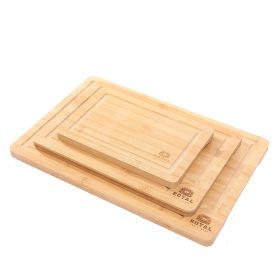 Bamboo Chopping Board Suit Cutting Board With Juice Trough