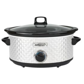 Brentwood Select 7 Quart Slow Cooker in White