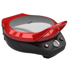 Brentwood 1200 Watt 12 Inch Non Stick Pizza Maker and Grill in Red