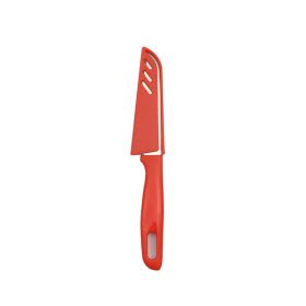 Candy Color Portable Blade Sheath Fruit Peeling Knife (Option: Bright Red)