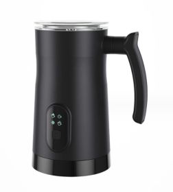 Home Automatic Stainless Steel Electric Hot And Cold Milk Whipping Machine Kitchen Gadgets (Option: Black1-US)
