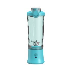 Portable Blender Juicer Personal Size Blender For Shakes And Smoothies With 6 Blade Mini Blender Kitchen Gadgets (Option: Blue-USB)