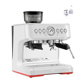 Household Small Semi-automatic Coffee Machine (Option: White-US)