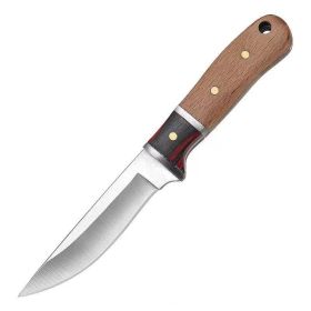 Wooden Handle Multi-purpose Household Fruit Knife (Option: Double Knife)