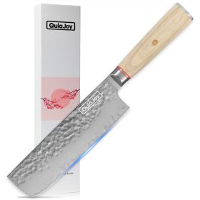 Qulajoy Nakiri Knife 6.9 Inch, Professional Vegetable Knife Japanese Kitchen Knives 67-Layers Damascus Chef Knife, Cooking Knife For Home Outdoor With (Option: Nakiri Knife)