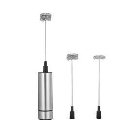 Stainless Steel Coffee Blender Electric Whisk (Option: Stainless Steel Style)