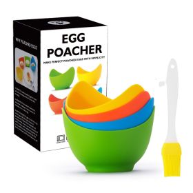 High Temperature Resistance Silicone Egg Steamer (Option: Four Pieces)