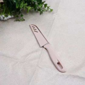 Candy Color Portable Blade Sheath Fruit Peeling Knife (Option: Nordic Pink)
