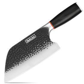 Qulajoy Meat Cleaver Knife - 7.3 Inch High Carbon Stainless Steel Butcher Knife For Meat Cutting Slicing Vegetables- Professional Chopper Knife For Ho (Option: Serbian Chef Knife)