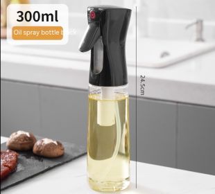 Glass Kitchen Household Air Fryer Atomization Fuel Injector (Option: 300ml-Black)