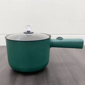 Stainless Steel Double-layer Long Handle Handheld Electric Caldron (Option: Green Single Pot-EU)