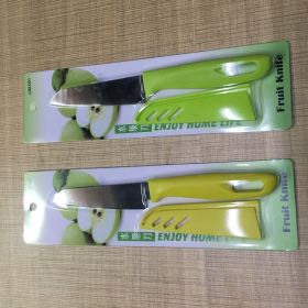 Candy Color Stainless Steel Peeler (Option: Card Packaging Fruit Knife)