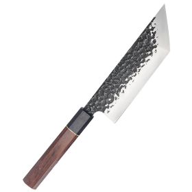 Forged Hammer Pattern Octagonal Handle Multi-purpose Knife For Cooking (Option: K07002)