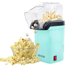 Popcorn Machine Hot Air Electric Popper Kernel Corn Maker Bpa Free No Oil 5 Core POP (Color: Sea Green)