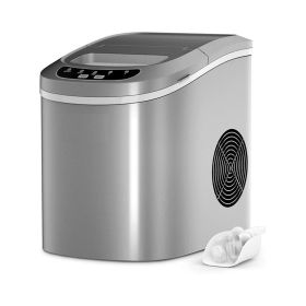 Household Mini Portable Countertop Ice Maker (Type: Ice Maker, Color: Silver)
