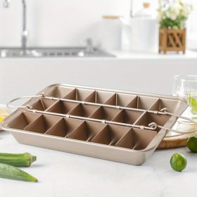 1pc Kitchen Baking Utensils Solid Bottom Brownie Baking Pan Square Non-stick Cake Mold Thickened Household Kitchen Baking Accessories (Items: Brownie Cake Mold)