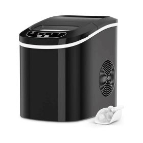 Household Mini Portable Countertop Ice Maker (Type: Ice Maker, Color: Black)