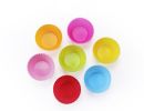 Colorful Shaped Nonstick Silicone Cupcake Molds, Reusable Heat Resistant Baking Liners