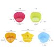 Colorful Shaped Nonstick Silicone Cupcake Molds, Reusable Heat Resistant Baking Liners